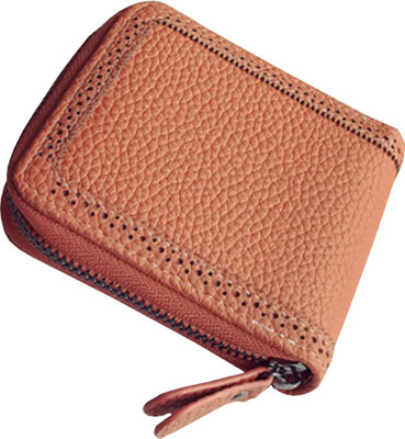 

ZELP Girls Black Fabric Wallet(4 Card Slots), Orange
