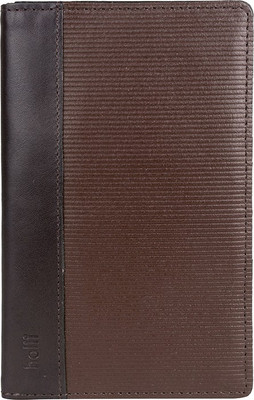 

Holii Men Brown Genuine Leather Wallet(22 Card Slots)