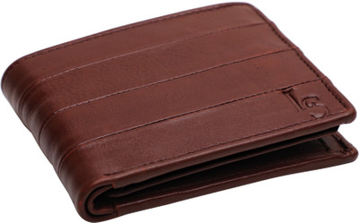 

LOUIS STITCH Men Brown Genuine Leather Wallet(8 Card Slots), Rich brown