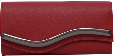 

cidky Women Evening/Party Maroon Artificial Leather Wallet(9 Card Slots)