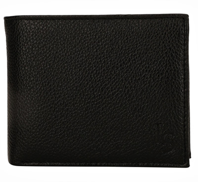 

LOUIS STITCH Men Black Genuine Leather Wallet(12 Card Slots), Jet black