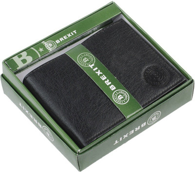 

Brexit Men Black Artificial Leather Wallet(5 Card Slots)