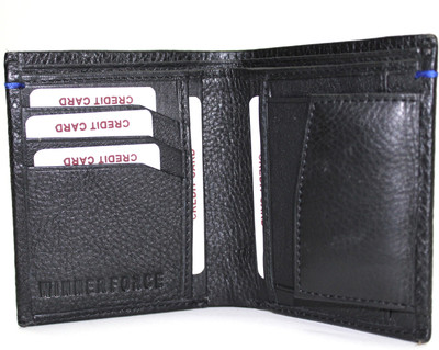 

Winner Force Men Black Genuine Leather Wallet(9 Card Slots)