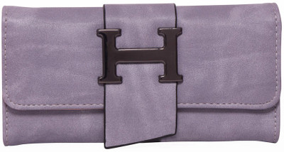 

cidky Women Casual Purple Artificial Leather Wallet(9 Card Slots), Grey