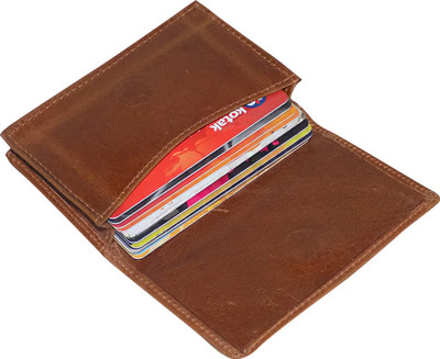 

Style 98 Men Brown Genuine Leather Card Holder(8 Card Slots)
