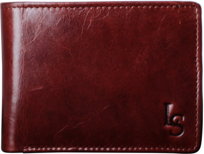 

LOUIS STITCH Men Brown Genuine Leather Wallet(8 Card Slots), Rich maroonized brown
