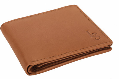

LOUIS STITCH Men Brown Genuine Leather Wallet(8 Card Slots), Soft brown