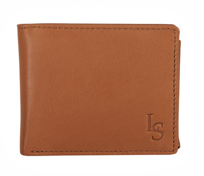 

LOUIS STITCH Men Brown Genuine Leather Wallet(8 Card Slots), Soft brown
