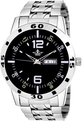 

Swisso Sws-1645-Blk Stylish Day & Date Analogue Watch - For Men