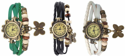

OpenDeal Stylish Leather Butterfly New Fashion BD0102 Watch - For Women