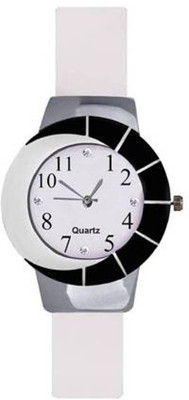 

OpenDeal Moon Mirror Stylish White Belt Watch For Girls & Womens Watch - For Women