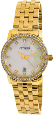 

Citizen EU6032-51D MOTHER OF PEARL DIAL & Gold Stainless-Steel Watch - For Women