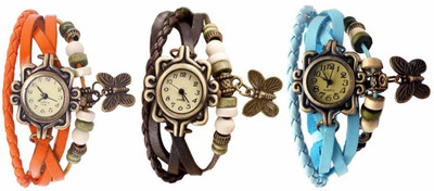 

OpenDeal Stylish Leather Butterfly New Fashion BD0118 Watch - For Women