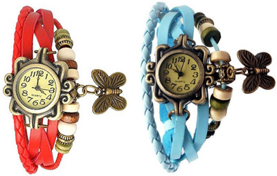

OpenDeal Stylish Leather Butterfly New Fashion BD0024 Watch - For Women