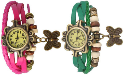 

OpenDeal Stylish Leather Butterfly New Fashion BD0011 Watch - For Women