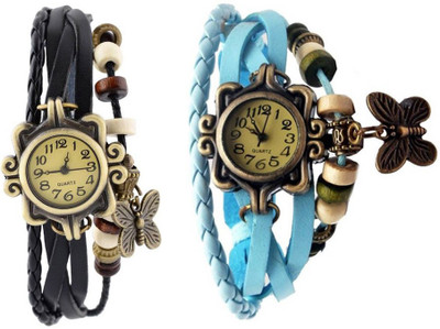 

OpenDeal Stylish Leather Butterfly New Fashion BD0039 Watch - For Women