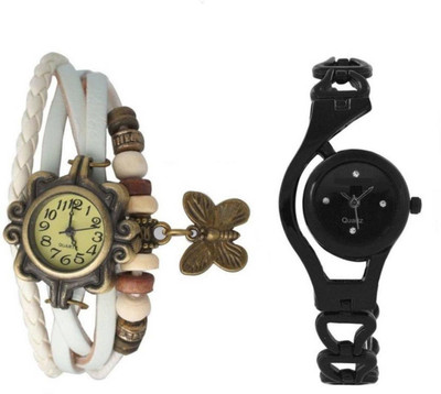 

PMAX BUTTERFLY STUDENT WHITE AND CHAIN NIGHT NEW STYLISH FOR Watch - For Women