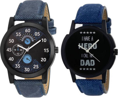 LEBENSZEIT New Professional RS6023 Stylish Set Of Two For Mens fashion Watch - For Boys