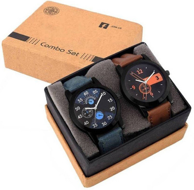 

Miss Perfect Set Of Two Combo Watch - For Men, boys Watch - For Boys