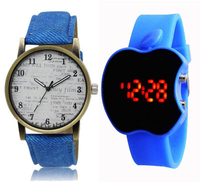

SRK Enterprise Boys Watch Combo With New Designed LR 028_Blue Apple Watch - For Boys