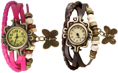 

OpenDeal Stylish Leather Butterfly New Fashion BD0015 Watch - For Women
