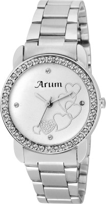 

Arum ASWW-023 Silver Round Dial Stainless Steel Strap Fashion Watch - For Women