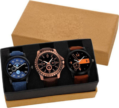 

Miss Perfect Combo of 3 Fashionable Watch - For Men Watch - For Women