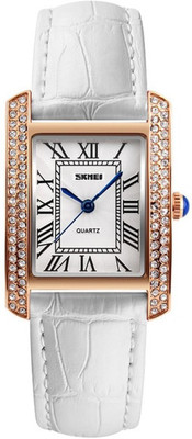 

Skmei 1281 White Gold Stylish Dusk Watch - For Women