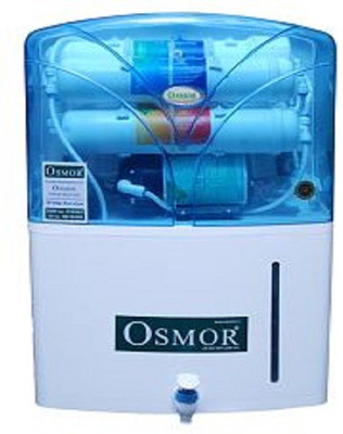 

Osmor EXLCELLENT ECO PRO RO + Mini UF +Mini Alkaline 10 L RO + UF Water Purifier(White)