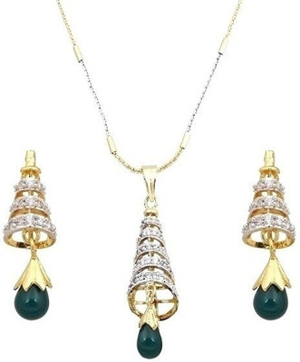 68% OFF on Royal Bling Brass, Copper Jewel Set(Gold, Silver)