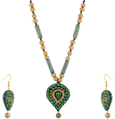 

Sudha Creations Terracotta Jewel Set(Multicolor)