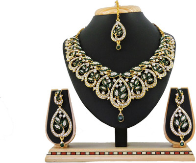 

Vatsalya Creation Alloy Jewel Set(Green)