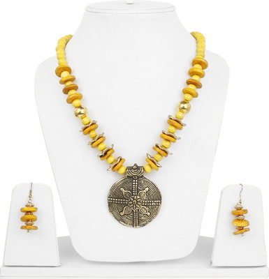 Johareez Alloy Gold-plated Yellow Jewellery Set(Pack of 1)