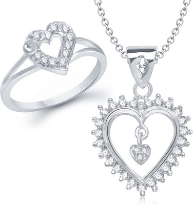 

VK Jewels Alloy Jewel Set(Silver)