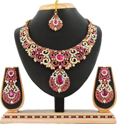 

Vatsalya Creation Alloy Jewel Set(Pink)