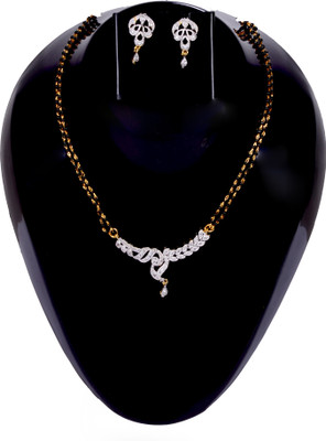 Navya Alloy Jewel Set(Gold, Silver)