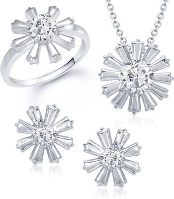 

VK Jewels Alloy Jewel Set(Silver)