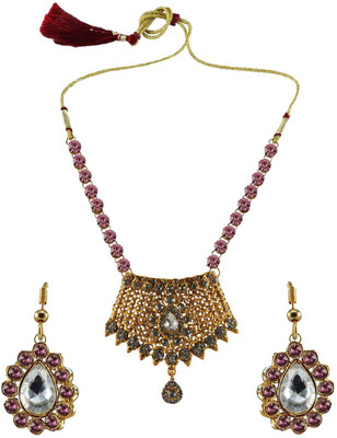 Vidhya Kangan Brass Gold-plated Multicolor Jewellery Set(Pack of 3)