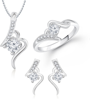 

Meenaz Alloy Jewel Set(Silver)