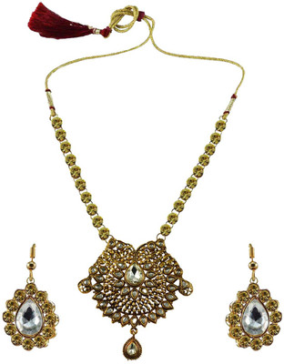Vidhya Kangan Brass Gold-plated Yellow Jewellery Set(Pack of 3)
