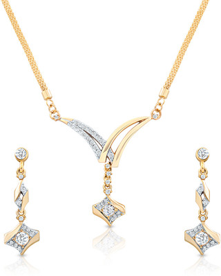 OVIYA Brass, Alloy Jewel Set(Gold, White) OVIYA Brass, Alloy Jewel Set(Gold, White)