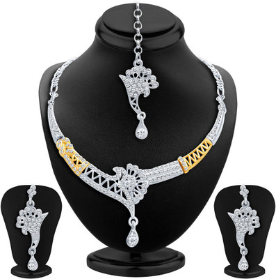 

Sukkhi Alloy Jewel Set(Gold, White)