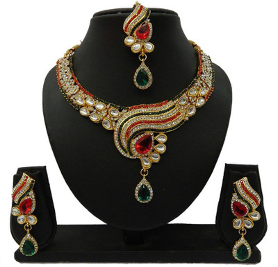 

Shree Bhawani Art Jewellery Alloy Jewel Set(Multicolor)