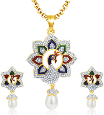 Sukkhi Alloy Jewel Set(Gold, White)