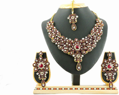 

Vatsalya Creation Alloy Jewel Set(Maroon)