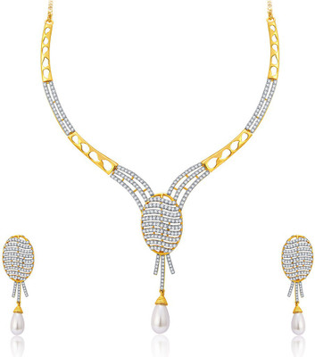 Sukkhi Alloy Jewel Set(Gold, White)