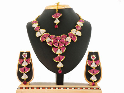 

Vatsalya Creation Alloy Jewel Set(Pink)