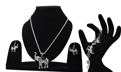 

Tatwaa The Elements Alloy Jewel Set(Black, Silver)