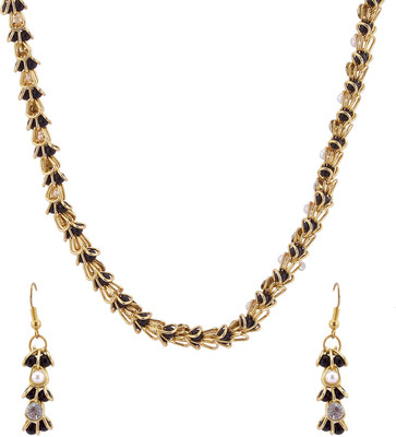 Luxor Alloy Jewel Set(Black, Gold, White) available at flipkart for Rs.399