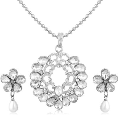 Sukkhi Alloy Rhodium White Jewellery Set(Pack of 1)